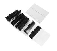 GLEAVI 30 Ensembles Small Craft Holder Bags Resealable Zip Lock Jewelry Pouches with Date Stickers Self-Sealing Travel Pill Organizer Plastic Storage Bags for Rings Earrings and