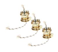 GLEAVI 3ensembles Brûleur pour Lampe à Pétrole Mèches pour Lampe à Pétrole Détachées pour à Mèche De Rechange pour à Kit De Bricolage pour à