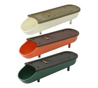 GLEAVI 3pièces Boîte à Œufs Empilable Et Réutilisable Avec Défilement Automatique Rangement Pour Réfrigérateur Avec Couvercle Indicateur De Date Et Anti-casse Blanc Vert Et Orange