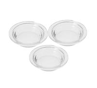 GLEAVI 3pièces Chauffe-Huile Rond Verre Chauffe-Cire Bol De Remplacement pour Plat Plateau à Cire Tasse Chauffante Support Bougie