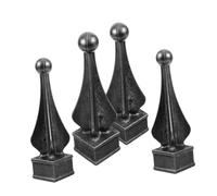 GLEAVI 4 Pièces Accessoires De Garde-Corps en Fer Forgé Hauts De Forme De Clôture Kit D'extracteur De Bosse pour Soudeur De Goujons Supports De Tuyaux pour Le Soudage Le Fer Noir