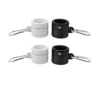GLEAVI 4 Pièces Anneaux Rotatifs Clips pour Mât de Drapeau | Roulements à Billes Intégrés, Ajustables, Rotation 360 Degrés, Universels pour Écoles et Maisons