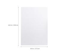 GLEAVI 4 Pièces Carnet de Brouillon Blanc Épais Papier Vierge pour Étudiants et Garçon et Filles, Papier Pratique pour Calculs et Dessins, pour Bureau et École
