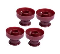 GLEAVI 4 Pièces Moules à Beignets Ronds Plastique de Outils de Pâtisserie Antiadhésifs pour Diy Gâteaux et Donuts pour Cuisine et Boulangerie