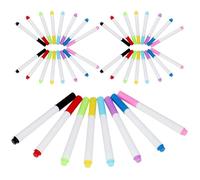 GLEAVI 40 Pièces Marqueurs Effaçables à Sec pour Tableau Blanc en Plastique, Stylos Colorés pour Garçon et Filles, Adaptés aux Bureaux et Maisons, Écriture Facile et Nettoyage Rapide
