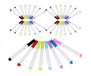GLEAVI 40 Pièces Marqueurs Effaçables à Sec pour Tableau Blanc en Plastique, Stylos Colorés pour Garçon et Filles, Adaptés aux Bureaux et Maisons, Écriture Facile et Nettoyage Rapide