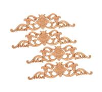 GLEAVI 4pièces Appliques Non Peintes Décorations Sculptées De Style Européen pour Meubles Et Décoratifs pour Chambre à Coucher