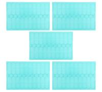 GLEAVI 5 Pièces Microscope Slide Drying Board Slots Plastic Storage Tray for Lab Sample Drying and Slide Organization in Research and Teaching