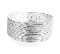 GLEAVI 50 Pièces Aluminium Jetables Bols Barbecue Résistants Haute Température pour Friteuse à Air Contenants Alimentaires et Portables pour et Cuisson