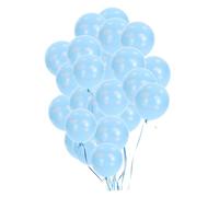 GLEAVI 50 pièces Lot de Ballons Latex Bleu Imprimés Motif Ciel Décoration Anniversaire Festive pour Fêtes et Rassemblements