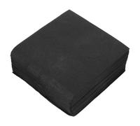 GLEAVI 50 Pièces Serviettes de Table Noires en Papier Élégant sans Peluches, Bords Nets, pour Événements Professionnels et Cérémonies de Remise de Diplômes