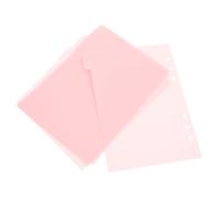 GLEAVI 6 Intercalaires Détachables A5 en Polypropylène Rose, Onglets de Séparation pour Cahier et Classeur, Marque-pages Pratiques pour Organisation Bureautique et Scolaire