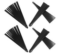 GLEAVI 6 Pièces Armature Pliante en Plastique Noir Classique Accessoires pour Éventail Japonerie Pliant Kit Bricolage pour Fabrication D’Éventails Artisanaux Adapté Arts Martiaux