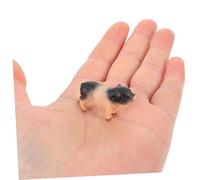 GLEAVI 6 Pièces Figurines de Porcs Réalistes pour Garçon Fille Accessoires Maison de Poupée Féérique Jouets Éducatifs et Miniatures de Ferme Modèles Statues Piggy Roses
