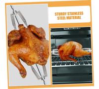 GLEAVI 6 Pièces Fourches à Rôtir Acier Inoxydable Accessoires de Four et Friteuse à Air Résistants à Haute Température pour Poulet Viande et Poisson