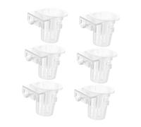 GLEAVI 6 pièces Hydroponic Plant Basket for Aquarium Plastic Hanging Fish Tank Holder for Water Cultivation and Aquascaping Space-Saving Design