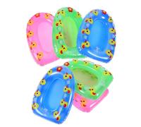 GLEAVI 6 pièces Jouets de Bain Gonflables Mini Bateau Flottant pour Garçon Fille Piscine Canard pour Bain Accessoires Photographie et Fête Jouets Éveil Aquatique pour Garçons et