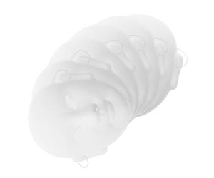 GLEAVI 6 Pièces Masque D'art Complet Blanc en Papier | Surface Vierge à Peindre, Style Théâtre de Pékin, Projets Scolaires, Bals Masqués