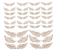 GLEAVI 60pièces Lot de Tranches De Découpées Ailes Ange pour Décorations De Noël Et DIY