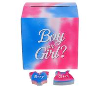 GLEAVI 61 Pièces Jeux De Société Garçon Ou Fille Révélation du d'un Garçon Ou d'une Fille Bébé Révèle des Idées Fête De Révélation De Genre Gender Reveal Decorations Papier