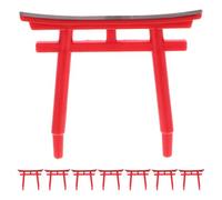 GLEAVI 8 Sculptures Torii Miniatures Décoratives pour Aquarium et Jardin Japonerie, Modèle en Résine Robuste, Ornements Micro-paysages pour Décoration D’Aquarium et Bureau, Accessoires