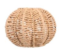 GLEAVI Abat-Jour Bohème Tissé à la Main de Citrouille Petit Diamètre 42 CM à Suspendre Décorative en Corde de Papier pour Salon et Chambre Cache-à Suspendre Vintage pour Plafonnier