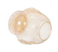 GLEAVI Abat-Jour Décoratif Suspendu en Fer Forgé Doré Cache-Lampe Métallique Vintage pour Plafonnier 1 Pièce pour Salon Chambre ou Boutique