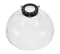 GLEAVI Abat-jour en verre borosilicate : abat-jour de remplacement en entonnoir créatif pour lustres et lampes de table - Couvercle transparent pour douille E26/E27