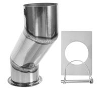 GLEAVI Adaptateur de Drainage en Acier Inoxydable pour Chaîne de Pluie, Kit D'adaptation pour Gouttière, Pièce Unique Résistante la Corrosion, Installation Extérieure Jardin et Terrasse