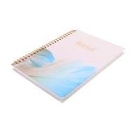 GLEAVI Agenda Portable A5 Reliure Spirale, Carnet de Notes en Papier Bleu, Design Simple et Élégant, Facile à Transporter pour Organisation Quotidienne