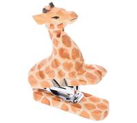 GLEAVI Agrafeuse de Bureau en Bois Sculpté Animalier Petite Agrafeuse Mignonne Réutilisable Décors de Bureau Créatifs Longue Durée pour Fournitures Scolaires