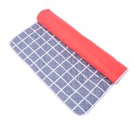 GLEAVI Alèse Imperméable 80X120 CM pour Adultes et Personnes Âgées Protège-Matelas Réutilisable en Tissu Gris Argenté à Carreaux Barrière Anti-Fuites pour Incontinence Urine et