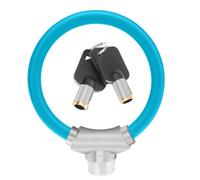 GLEAVI Antivol Vélo Câble Acier Antivol Verrou de Bague Facile à Verrouiller en Alliage D'aluminium et Pvc pour Accessoires Vélo Utilisation Extérieure