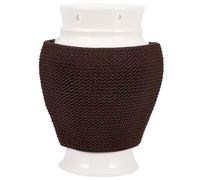 GLEAVI Appareil de Moxibustion Portable en Céramique Blanche Brûleur à Moxa Grille Anti-Cendres Ventilation Optimale pour Visage Cou Abdomen et Jambes