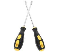 GLEAVI Arrache-Clous Manuel 15° en Acier Haute Teneur en Carbone 15 CM Poignée Caoutchouc Antidérapante Outil Tapissier et Charpentier pour Retirer Clous Agrafes et Fixation