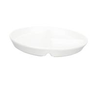 GLEAVI Assiette Céramique à Compartiments Plaque de Service pour Déjeuner Quotidienne Céramique Lisse Assiette Compartimentée pour Repas Équilibrés à