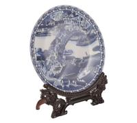 GLEAVI Assiette pastel bleu et blanc la plaque représente l'affichage décoration plateau décoratif portion affichage plaque petite assiette décorative céramique
