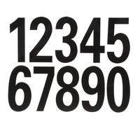 GLEAVI Autocollants Réfléchissants Chiffres 0-9 pour Boîte aux Lettres Extérieur 4 Feuilles 10 CM Adhésifs Résistants aux Intempéries pour Identification Maison et Loisirs Créatifs