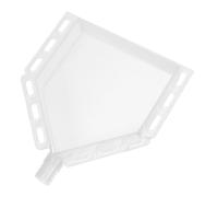 GLEAVI Bac de Récupération Trou de 1,5 Cm en Plastique Blanc pour Climatiseur pour Éviter Blocages Accessoire Résistant aux Intempéries pour Appareils de Climatisation