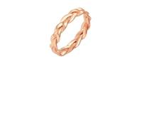 GLEAVI Bague Créative Vintage pour Femme Bague Simple Dorée Taille 8 Anneau à Chaîne Fermé Style Rétro Bijou Mode Léger Fêtes et Usage Quotidien