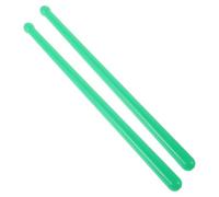 GLEAVI Baguettes de Batterie en Nylon 5A Vertes Antidérapantes Paire pour Musiciens de Jazz et Percussions Accessoires pour Scène et Entraînement Légères et Solide Usage Studio et
