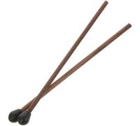 GLEAVI Baguettes de Percussion Légères 2 Pcs Maillets de Tambour en Bois Tête en Silicone Noire Compatibles Marimba et Xylophone Accessoires pour Tambour à Langue Jeu Musical