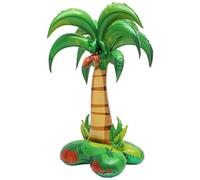 GLEAVI Ballon Aluminium Cocotier Géant 132X54X94Cm pour Fête Tropicale Plage Été Décoration Gonflable Résistant Solide