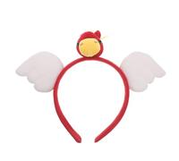 GLEAVI Bandeau cheval pour le Nouvel An Accessoire de tête cheval ailé du zodiaque - Accessoire photo pour cheveux, idéal pour le Nouvel An chinois, un anniversaire, Noël ou Halloween (rouge)