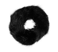 GLEAVI Bandeau en Fausse Fourrure Noir Épais Cache-Oreilles Chaud sans Dessus Tour de Tête Unique Accessoire Hiver pour Femmes Randonnée et Activités Plein Air