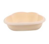 GLEAVI Bassin pour Bébé Grosse Capacité en Pp Beige Design Cartoon, Accessoire de Bain Doux pour Soins Délicats, pour Camping en Plein Air et Salle de Bain
