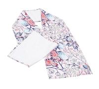 GLEAVI Bavoir Adulte Réutilisable en Polyester Doux Bavoir Imperméable Pliable Boutons Ajustables Protection pour Vêtements pour Personnes Âgées Lors des Repas