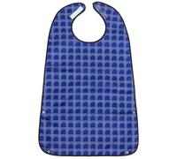 GLEAVI Bavoir pour Personnes Âgées Multi-usage Réglable à Sangle Boucle à Pression, Tissu Solide, Motif Coloré, Lavage Répété, Protection Vêtements Quotidienne, Aide à L’alimentation