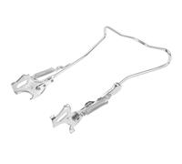 GLEAVI Béquille de Vélo Double Support 24 Pouces en Métal Argenté Béquille de Rechange Résistante à l'usure pour VTT et Vélo de Route Accessoire Stable pour Stationnement et Cyclisme