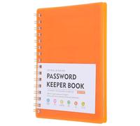 GLEAVI Bloc-notes A6 à Spirale pour Gestion de Mots de Passe et Organisateur D’adresses avec Onglets Alphabétiques, Papier Lisse Anti-transfert D’encre, Carnet Multi-usage Orange